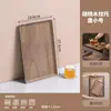 Bandeja Estilo Japonês Personalizada Bandeja de Armazenamento Doméstico de Plástico Melamina Textura de Noz Bandeja de Armazenamento Retangular Bandeja de Chá Madeira Ins