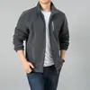 Chaqueta exterior de forro polar para otoño e invierno para hombre, abrigo de forro polar, forro polar de doble cara, engrosado, con forro interior, sudadera tipo cárdigan