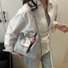 2025 Nuevo Lindo Estilo Extranjero Nicho Moda Simple Para Viajar Texto Versátil Bolso de Hombro Bolso para Mujer