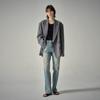 Jeans de Pierna Recta para Mujer Primavera y Otoño 2026 Pantalones Largos de Pierna Ancha Adelgazantes de Cintura Alta Casuales de Largo Hasta el Suelo