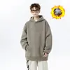 Sudadera Pesada con Bordado 3D Lavada a la Piedra y Desgastada para Hombre Tallas Grandes, Nueva para Otoño/Invierno 2026 para Adolescentes