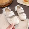 Zapatos de piel para niñas para actuaciones, zapatos de princesa para niñas para primavera y otoño, mocasines elegantes 2026 para niños, antideslizantes, suela blanda