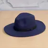 Suministro Transfronterizo Color Sólido Imitación Fieltro Estilo Retro Británico Sombrero Jazz para Hombres y Mujeres Ala Plana Sombrero de Caballero Sombrero de Copa Plana Amazon