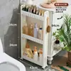 Estante de almacenamiento estrecho de 20 cm oculto 9/15 cm Estante de almacenamiento para baño Carrito trasero para puerta de armario deslizante de cocina