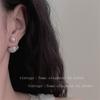 Pendientes de Perlas de Lujo Corona Francesa para Mujer 2025 Nuevo Estilo Caliente Sentido Avanzado Pendientes Delanteros y Traseros y Joyería para Orejas