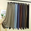 Saia Midi Nova de Verão Elástica na Cintura Linha A Saia Meia Saia Feminina com Caimento Saia Base de Modal Peça Externa Saia Preta com Barra Larga
