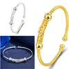 Pulsera de comercio exterior de gran venta chapada en oro de 24k pulsera de flores de coche pulsera ajustable pulsera de cuentas de moda para gente moderna