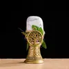 Pedra Lapidada de Cristal Natural Transfronteiriça Coluna de Cristal Árvore da Vida Sino Criativo Sino de Mão Adorno de Decoração de Adereço de Halloween