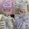 Pulsera de Calcedonia Violeta Natural de Fábrica Tipo Hielo Pulsera Lavanda Niña Jalea de Lichi Redonda Pulsera de Belleza
