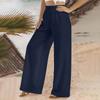 2023 Pantalones Elásticos Nuevos Pantalones Casuales de Lino para Mujer