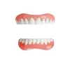 Accesorios Decorativos Fila Superior Cubierta de Dientes Blancos Silicona Realista Cubierta de Dentadura Postiza Fila Superior Dentaduras Realistas Dentaduras de Plástico