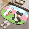 Alfombrillas Antideslizantes Personalizadas para Inodoro, Alfombras Resistentes a las Manchas, Felpudos para Baño, Felpudos Absorbentes de Diatomeas para Puerta de Baño