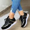 Zapatilla comercio exterior mujer 2023 primavera nuevo talla grande suela gruesa combinación de colores Europa y Estados Unidos casual zapatilla baja en stock