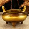 Quemador de incienso de latón Guyunzhai quemador de aromaterapia de cobre quemador de incienso de sándalo para el hogar cobre antiguo estufa Xuande de Daming venta al por mayor