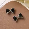 Estilo de vacaciones rejuvenecedor para primavera y verano, clip lateral de hada con lazo de cristal, aretes, pendientes, broche, zapatos, accesorios para bolso de flores