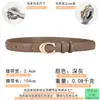 Cinturón de Mujer Estilo Coreano con Hebilla de Letra C, Cinturón Fino Retro, Versátil Moda Femenina para Jeans, Cinturón para Pantalones de Estudiante para Dama