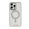 Capa de Celular Magnética de Acrílico Tela Cheia Pequenas Estrelas Adequada para Iphone17Promax Fosca Buraco Grande 16 Anti-Queda 15