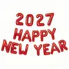 Globo de Papel de Aluminio con Letras de Feliz Año Nuevo de 16 pulgadas para Decoración de Fiesta de Nochevieja y Año Nuevo