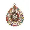 Pendientes, Colgantes, Collares de Estilo Étnico Más Vendidos, Accesorios para Joyería DIY, Colgantes Incrustados con Cuentas de Semilla, Joyería de Aleación, Yiwu