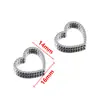 2 Colgantes de Anillo de Acero Inoxidable 304 con Corazón Hueco de Múltiples Estilos, Joyería y Accesorios de Ropa DIY Simples y Versátiles