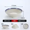 Destaque Restaurante Hot Pot Retrô Linha Azul Rua Nostálgica Estilo Chongqing Prato de Acompanhamento Hot Pot Melamina Criativa Específica para Restaurante