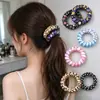 Cuerdas de Teléfono de Colores Gomas para el Cabello Alta Elasticidad Gomas para el Cabello sin Costuras para Niñas Sujetadores de Cola de Caballo Sencillos Accesorios Coloridos de Resorte para el Cabello