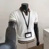 Camiseta Polo Cool Knit 2026 para Homens, Gola Polo Reversível em Cor Contrastante, Corte Slim Fit com Textura Tricô
