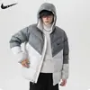 Ropa de Hombre Transfronteriza Invierno 2025 Marca de Moda Abrigo de Algodón para Hombre Nuevo Engrosado Cálido Bloqueo de Color Chaqueta Acolchada Elegante Abrigo de Algodón para Hombre