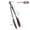 Pinza para alimentos de acero inoxidable 430 para exteriores, barbacoa, pinza para bistec, pinza para alimentos de alta temperatura, herramienta de cocina, BBQ