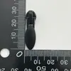 Não. 3 Cabeça de Zíper Preta para Eletroforese Tecida ao Contrário em Nylon com Puxador Cortado em Círculo Acessórios de Zíper para Jaqueta Impermeável Puxador de Zíper de Metal