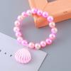 Pulseira infantil fábrica vendas diretas peixe gradiente pérola pulseira bonito concha floco de neve pulseira infantil atacado