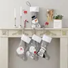 Bolsas de Regalo Nuevas Transfronterizas de Navidad, Bolsas de Regalo de Terciopelo de Mano, Bolsas Decorativas de Escena Navideña, Calcetines de Navidad para Regalo