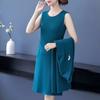 Traje de dos piezas para mujer de mediana edad y anciana, vestido de traje para madre de 40 años, elegante abrigo Tracer de nuevo estilo para mujer