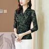 Blusas de Renda para Mulheres 2023 Primavera e Outono Novo Estilo Novo Estilo Camisas Básicas de Alta Qualidade para Mulheres Estilo Ocidental Camisas Pequenas Camisetas Curtas