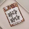 Grampo de metal BB com estampa de leopardo moderna estilo coreano clipe doce para franja clipe lateral para cabelo rebelde pequeno grampo de cabelo acessórios de cabelo fofo
