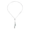 Joyería Transfronteriza Europea y Americana Collar Largo Geométrico Irregular de Diamante Negro para Mujer Estilo Ins Personalizado Versátil Ajustable