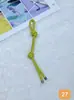 Llavero Colgante Creativo Nuevo Transfronterizo Correa de Cuero Color Caramelo Versátil de Moda Accesorio para Bolsa Venta al por Mayor en Stock