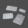 Caja de Plástico PP Compartimentada 5 Compartimentos Transparente Botones de Ferretería Accesorios para Pesca Caja de Empaque Adornos Juguetes Caja de Almacenamiento para Perler Beads