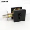 Cerradura de Pestillo Cuadrada Negra Mate Estilo Americano Transfronteriza Cerradura Oculta para Puerta Interior Cerradura Auxiliar para Puerta Principal de Aleación de Zinc Cerradura Invisible de Paso