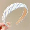 Diadema de punto estilo retro americano de ala ancha, de alta gama, adecuada para frentes amplias, a la moda, versátil para uso diario y para ir al trabajo, pinza para el pelo y accesorio para el cabello