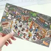 Parque de Atracciones Escena de Mercado Antigua Paisaje en Miniatura Pegatinas Pegatinas DIY Mismo Estilo que Little Red Book Alivio del Estrés Mascota