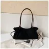Bolso de mano plisado retro de alta costura estilo coreano para mujer, elegante bolso de hombro para el día a día, bolso de moda de nicho a la moda para llevar debajo del brazo