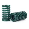 Resorte Espiral Rectangular de Acero 65Mn Verde para Molde Resorte de Compresión Fuerte Hardware Resorte de Alambre Plano Resorte de Presión Molde