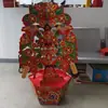 Suprimentos para Funeral Papel para Sacrifício Laço Árvore de Dinheiro Grande Semi-acabado de Papel Suprimentos para Funeral Vivo Cornucópia