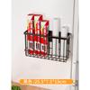 Estante de Almacenamiento para Refrigerador Absorción Magnética Lateral Almacenamiento y Colocación de Film Plástico Pared sin Perforaciones Trasera de Puerta Pegatina Magnética Lateral Montaje en Pared Estante Ajustable