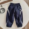 Novas Calças de Outono para Crianças 2026 Estilo Coreano Calças Casuais Leggings Largas com Letras Calças Esportivas Novo Estilo 2026