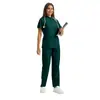 Tops de Uniforme para Enfermeras en Stock, Uniformes para Personal Médico, Ropa de Trabajo para Salón de Belleza, Centro de Maternidad, Doctores, Tops de Uniforme Quirúrgico de Manga Corta