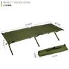 Cama de acampamento camuflada do exército cama de liga de alumínio cama de aço plástico dobrável cama de acampamento (suporte tubo de ferro)