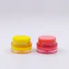 Fábrica de Origem Frasco de Máscara Labial 15g, Frasco de Creme Balm Labial para Redução de Rugas Labiais Noturna, Frasco Redondo de Camada Dupla para Creme para Olhos e Creme Facial