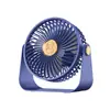 Ventilador Pequeno de Mão Ventilador de Resfriamento Violento para Mesa Dobrável Turbina Mini Portátil com Clipe Ventilador Recarregável por USB